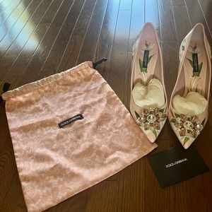 Dolce & Gabbana Lily Print Pumps